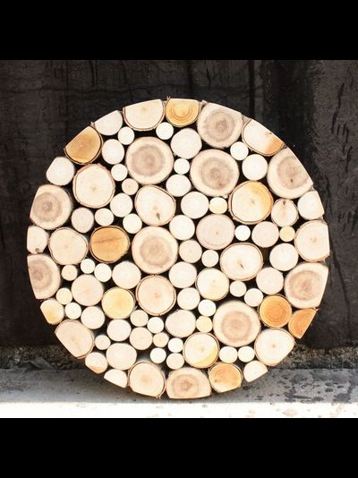 панно из пеньков