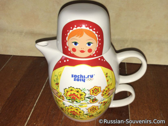 Чайный набор Sochi 2014 «Олимпийская Матрёшка» (200+380 мл)