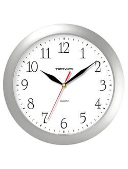Часы настенные Troyka 11170113 круглые, d290мм, плавный ход, пластик
