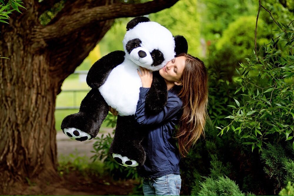 Живая панда цена в россии. Плюшевый мишка Панда 110см. Панда 120 см мягкая игрушка. Панда игрушка 90 см. Myagkaya igrushka Panda.