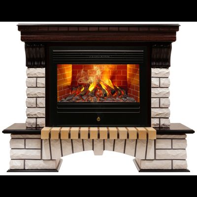 Электрокамин Country AO с очагом 3D Novara 26