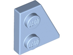 Wedge, Plate 2 x 2  Right, Bright Light Blue (24307 6383107)