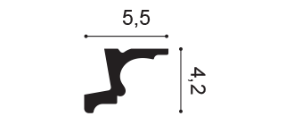 Карниз C323 - 5,5*4,2*200см