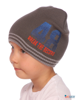 Шапка  18202-16, цвет темно-серый  р. 48-50