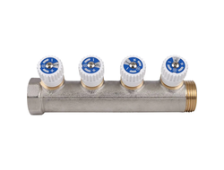 Коллектор STOUT распределительный 1", 4 отвода 1/2" (Арт. SMB 6851 011204)