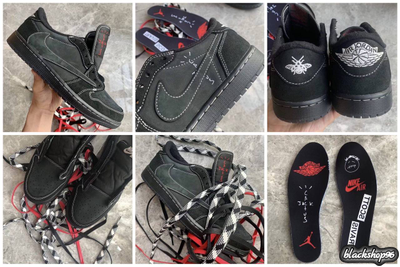 NIKE AIR JORDAN 1 x TRAVIS SCOTT BLACK PHANTOM (40-45)
