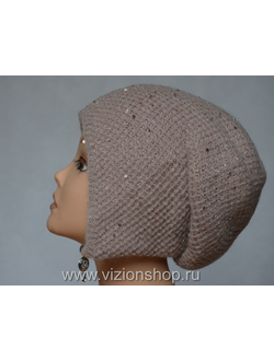 Розовая итальянская женская шапка ушанка Vizio фото шапок ушанок Италии для женщин зима 2020