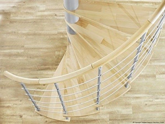 Винтовая интерьерная лестница SPIRAL DECOR VENEZIA OAK