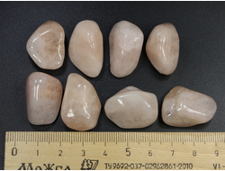 Берилл розовый (морганит, воробьевит), галтовка в ассортименте, Намибия (22-25 мм, 6-8 г) №22728