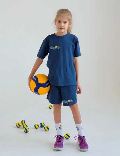 ТРЕНИРОВОЧНЫЙ КОСТЮМ VOLLEYLIFE СИНИЙ ИНДИГО детский (120-150 см)
