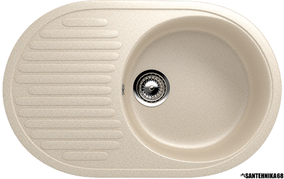 Мойка из искусственного камня Ulgran U-107 (730х455 мм)