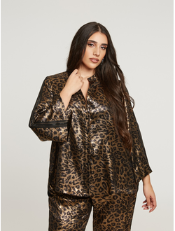 Женская блузка с принтом большого размера в модном бутике XLady