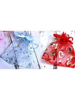 Мешочек Органза, 10x12 см, МИКС