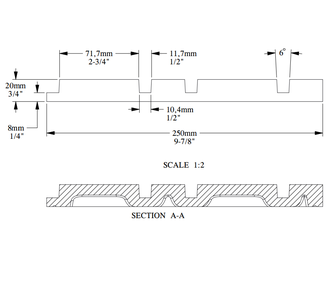 Декоративная панель гибкая W119F BAR MIX