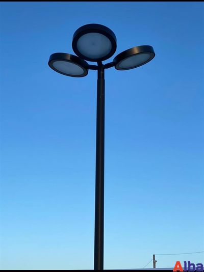 Фонарь RONDO тройной 400мм с опорой садово-парковый 4 м