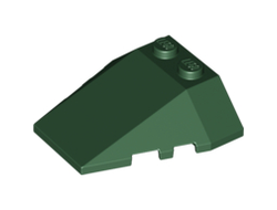 Wedge 4 x 4 Triple with Stud Notches, Dark Green (48933 / 6101853)