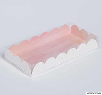 Коробка для печенья «Цвети от счастья», 21 × 10,5 × 3 см