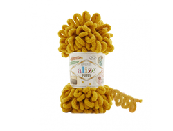 Пряжа Ализе Пуффи  цвет Горчица 02