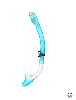 Трубка для дайвинга TOPIS S198 сухая с клапанами, разные цвета