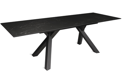 Diego черный/керамика черный мрамор 160(+40+40)х90