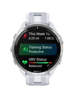 Умные часы Garmin Forerunner 965 Whitestone / Powder Gray Titanium