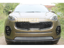 Защита радиатора KIA Sportage IV 2016-2018 chrome середина