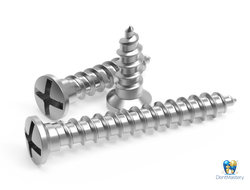 Винты для фиксации пластин и костных блоков для остеосинтеза