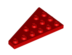 Wedge, Plate 6 x 4 Right, Red (48205 / 6258208 / 6439456)