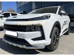 Защита переднего бампера двойная с перемычками d60/42 для JAC JS6 2022-