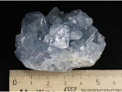 Целестин голубой, друза кристаллов, Мадагаскар (53*42*34 мм, 142 г) №37787