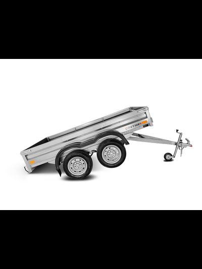 Прицеп «Спутник Moto» (2530x1440x330) двухосный, оцинкованная рама, с силовым подрамником