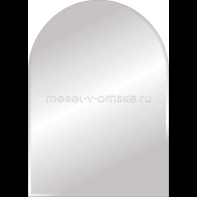 простое зеркало арочное, среднего размера.