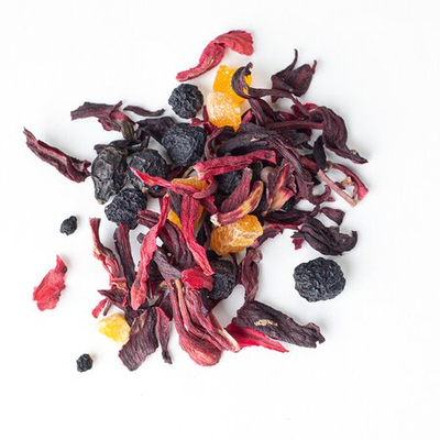 Чай фруктовый Алый закат, ароматизированный