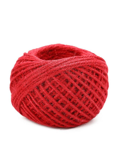 Шпагат джутовый (красный), 50м