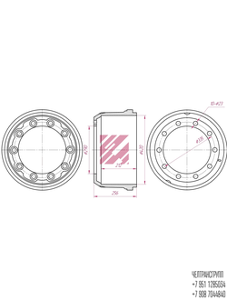 Барабан тормозной SAF 420х200  M1900147