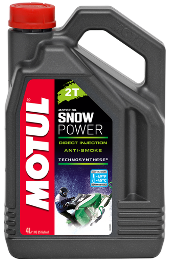 Масло моторное для снегоходов Motul Snowpower 2T (полусинтетика) - 4Л  (105888) (106600)