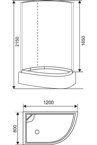Душевая кабина STYLE ES-309WP L (120 x 85)