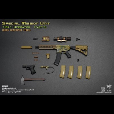 БОЕЦ СИЛ СПЕЦИАЛЬНЫХ ОПЕРАЦИЙ США - Коллекционная ФИГУРКА 1/6 scale SMU Tier 1 Operator Part XI Quick Response Force (26040B) - Easy&amp;Simple
