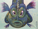 Серия Рыб. Глубоководная Рыба 50х60см х.м. 2015