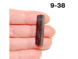 Турмалин натуральный (необработанный) Афганистан №9-38: шерл с зел.гол. - 3,8г - 31*8*7мм