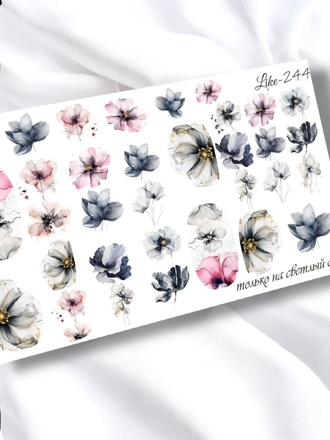 Слайдер-дизайн для ногтей LIKE-244