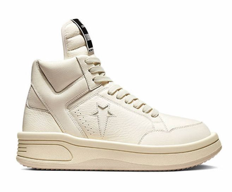 Кеды Rick Owens DRKSHDW DRKSTAR x Converse Turbodrk Weapon белые высокие