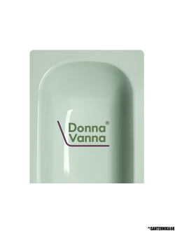 Ванна стальная DONNA VANNA 1.5м 1,7м цвет Зеленая мята с опорной подставкой