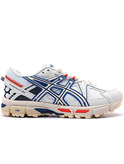 Asics Gel Kahana 8 White Blue Red Белые с синим