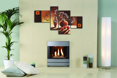 Модульная картина "Ваза с ветвями"