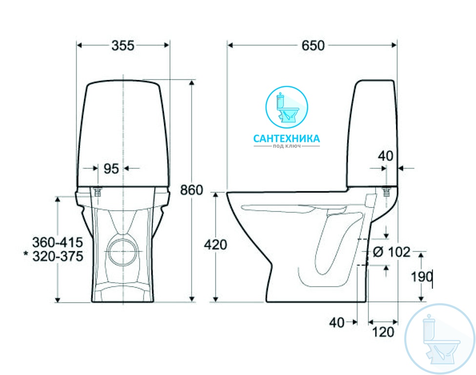 Унитаз IFO Cera с доставкой и установкой под ключ