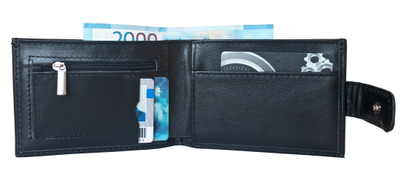 Кожаное портмоне Cortino black (арт. 7408-01)