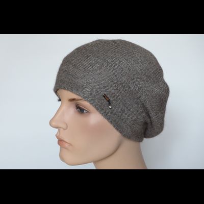 Ореховый берет из альпака и шелка Vizio Италия 7000