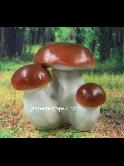 Три боровика 21*23см   0,9кг   полистоун Россия 1088/012341*