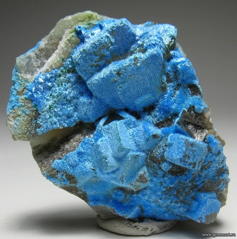 Цианотрихит  на Флюорит * Qinglong * China